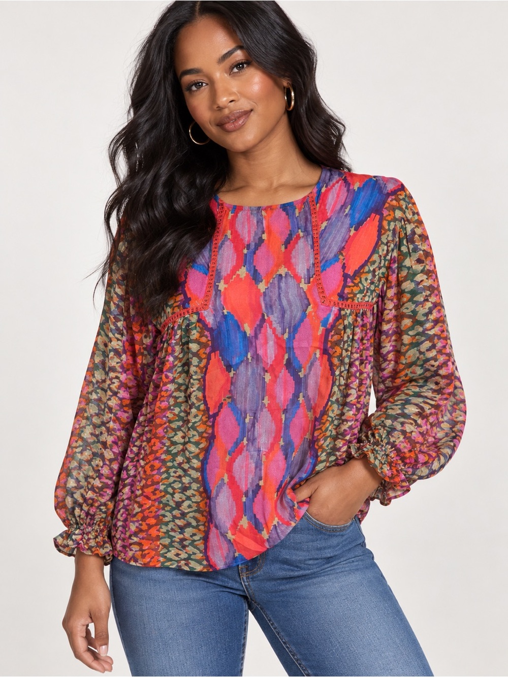 Anthropologie BlAnk London Miranda Peasant
Blouse orange ruffles Petite SMALL